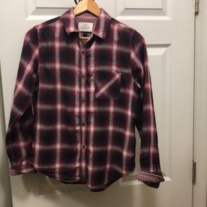 flag &anthem dry goods supply long  sleeve stripes shirt